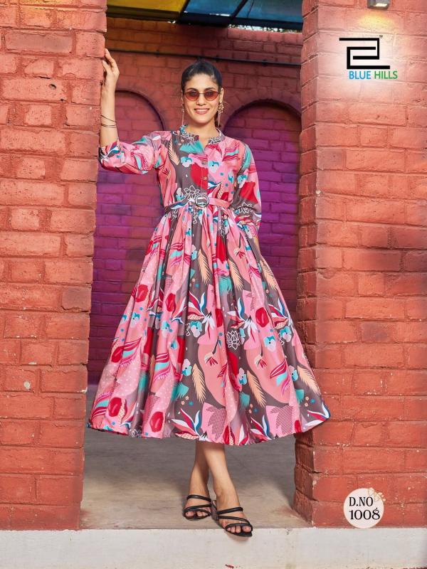 Blue Hills Bollywood Vol 1 Digital Print  Kurti Collection